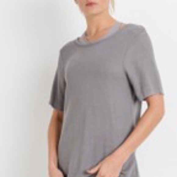 Crossback Cutout Overlay Knit Blouse - Picture 4 of 4